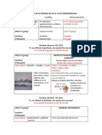 Proyectos de La Semana Del 06 Al 10 de Febreroenglish