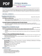 Twinkle Sharma Resume PDF