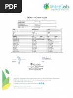 Certificat Calitate BOR1