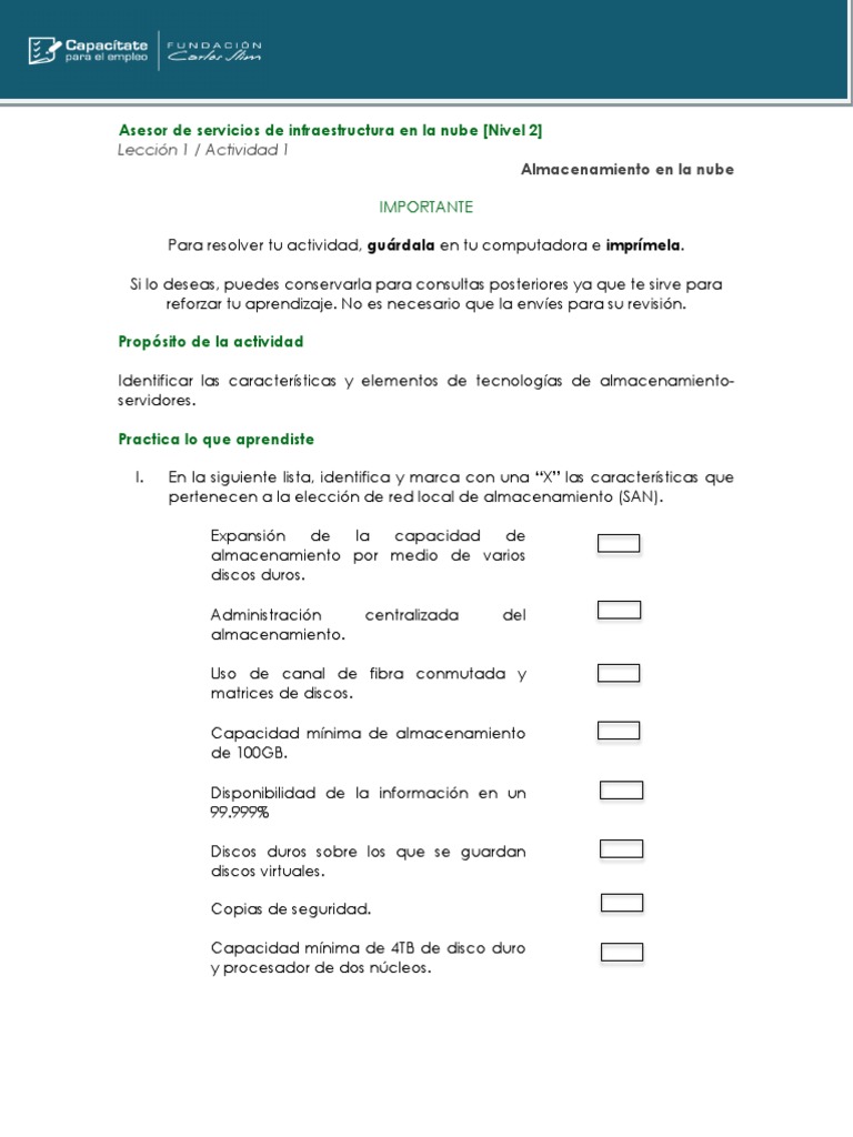 Almacenamiento en La Nube | PDF | Computación en la nube | Servidor ...