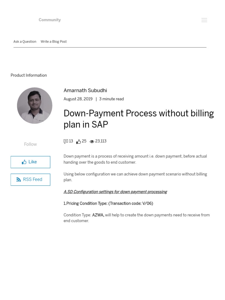 down-payment-process-without-billing-plan-in-sap-sap-blogs-pdf