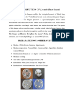 MASS PRODUCTION of Lecanicillium Lecanii