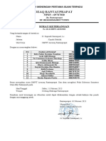 Surat Keterangan Futsal