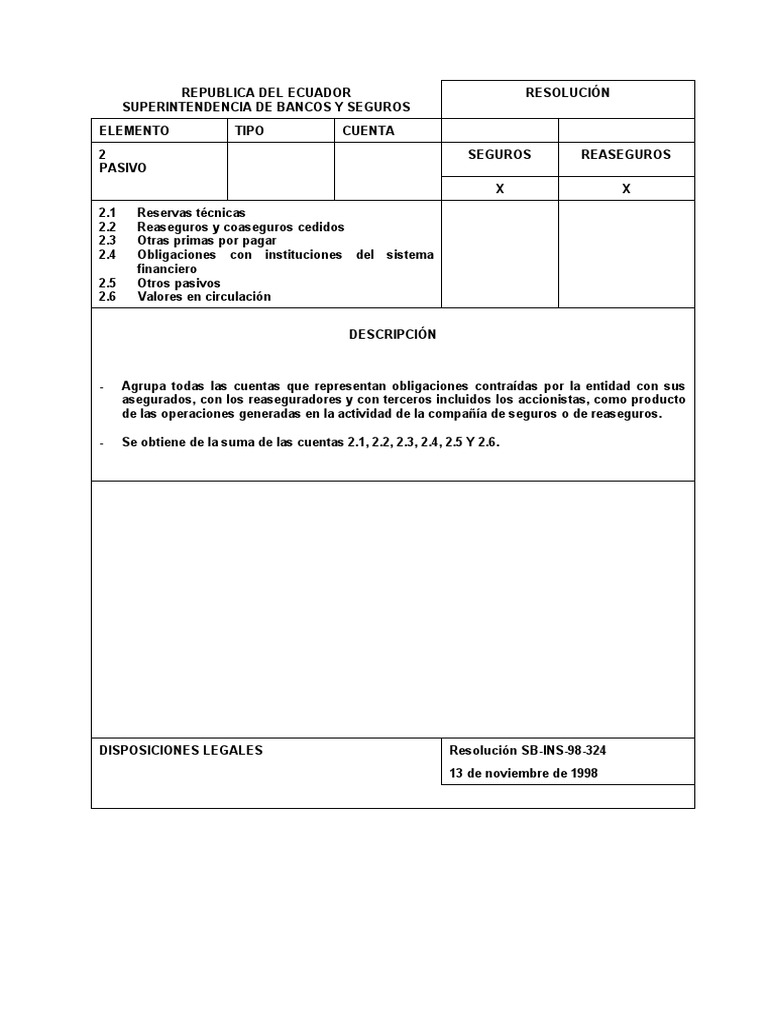 Pasivos y Reservas Técnicas en Seguros | PDF | Seguro | Reaseguro
