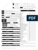 Editable Pathfinder Character Sheet