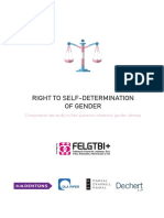 Right To Self Determination of Gender Comparative Law Study