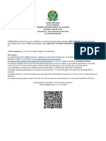 Certidão judicial cível sem processos contra Sebastião Vitoriano Verissimo da N Filho