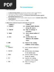 ICSE Focus On Civics Solutions Class 8 Chapter 4 The United Nations