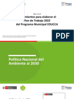 Taller Virtual Plan de Trabajo 2022 12 y 13 de Enero 2022