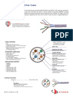 Siemon-Category6a Futp Cable International Spec-Sheet