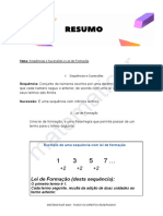 RESUMO - Sequências e Sucessões e Lei de Formação