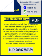 Catalogo Electro Luz Eirl.