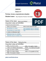 Basic English Course A1 Dates, Times and Simple Expressions