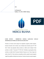 Paper Review Membentuk Kinerja Karyawan Dengan Meminimalkan Perilaku Mengeluh Karyawan