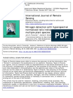 Nitrogen Detection With Hyperspectral