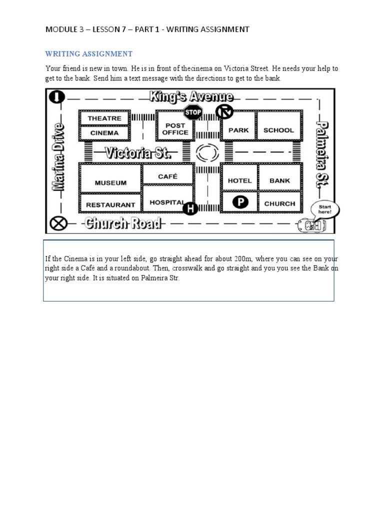 Module 3 - Lesson 7 - Part 1 - Writing Assignment | PDF | Lifestyle