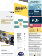 Folleto Brochure, Posibilidades para Emprender.