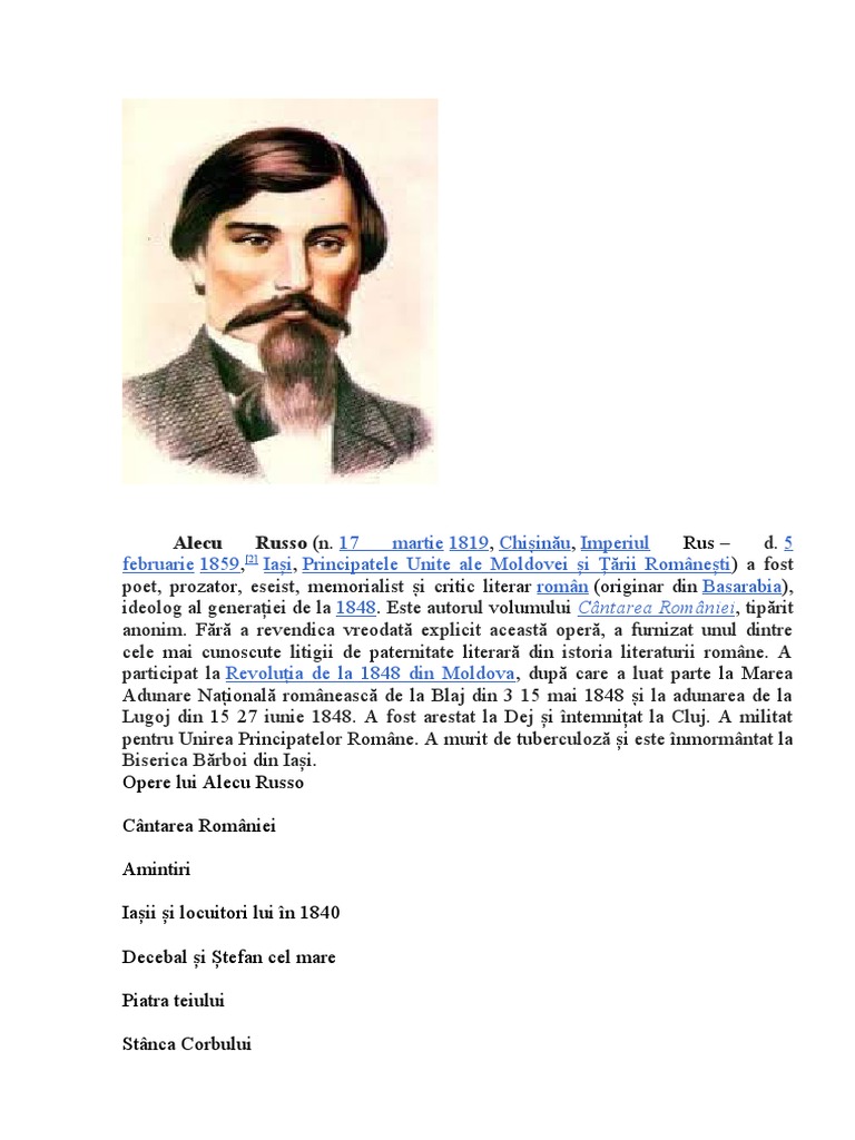 Alecu Russo | PDF