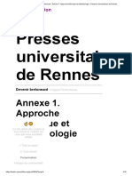 Approche Théorique Et Méthodologie - Presses Universitaires de Rennes