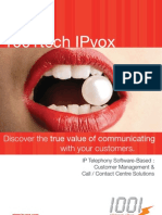 1001tech IPvox Call / Contact Centre Solutions Overview