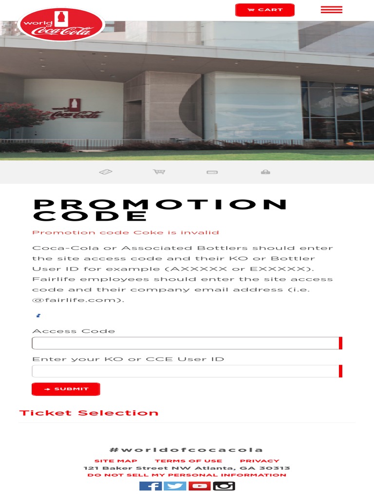Invalid Coca-Cola Promotion Code Guide | PDF