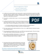 Electromagnetismo guía problemas potencial eléctrico polarización