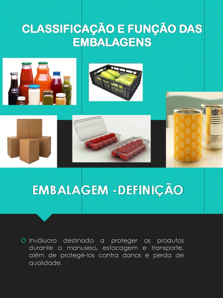 As funções e classificações das embalagens alimentícias | PDF ...