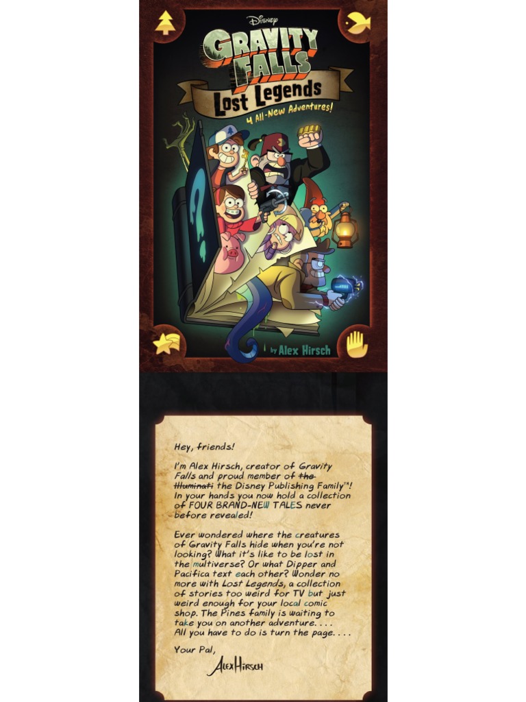 Gravity Falls Lost Legends 4 All-New Adventures by Alex Hirsch | PDF