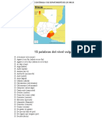 Mapa de Guatemala y Sus Departamento de Los Xincas