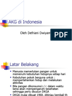 AKG Di Indonesia: Oleh Defriani Dwiyanti