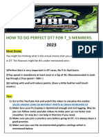 How To Do Perfect DT 2022 With Saudi 30