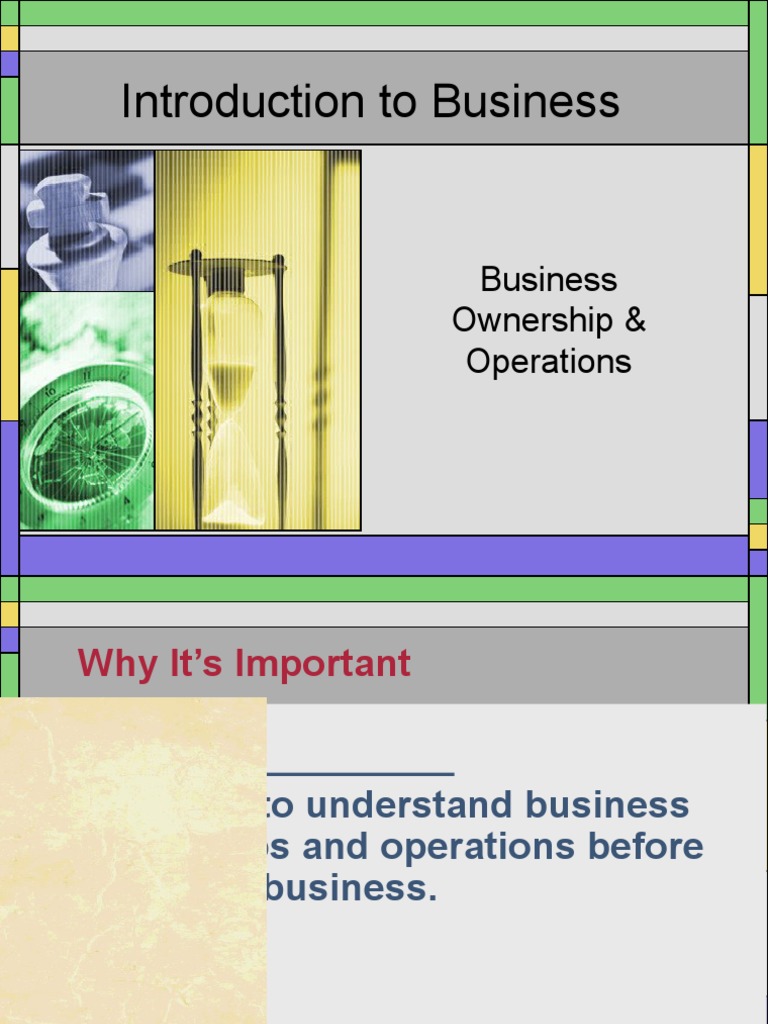Introduction to business pdf franchising partnership