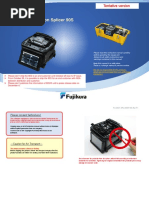 Core Alignment Fusion Splicer 90S: Instruction Manual