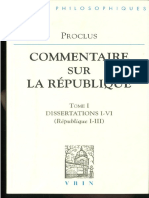 (Bibliothèque des textes philosophiques) Proclus, A. J. Festugière - Commentaire sur la République. I _ Dissertations I-VI (République I-III)-Vrin (2012)