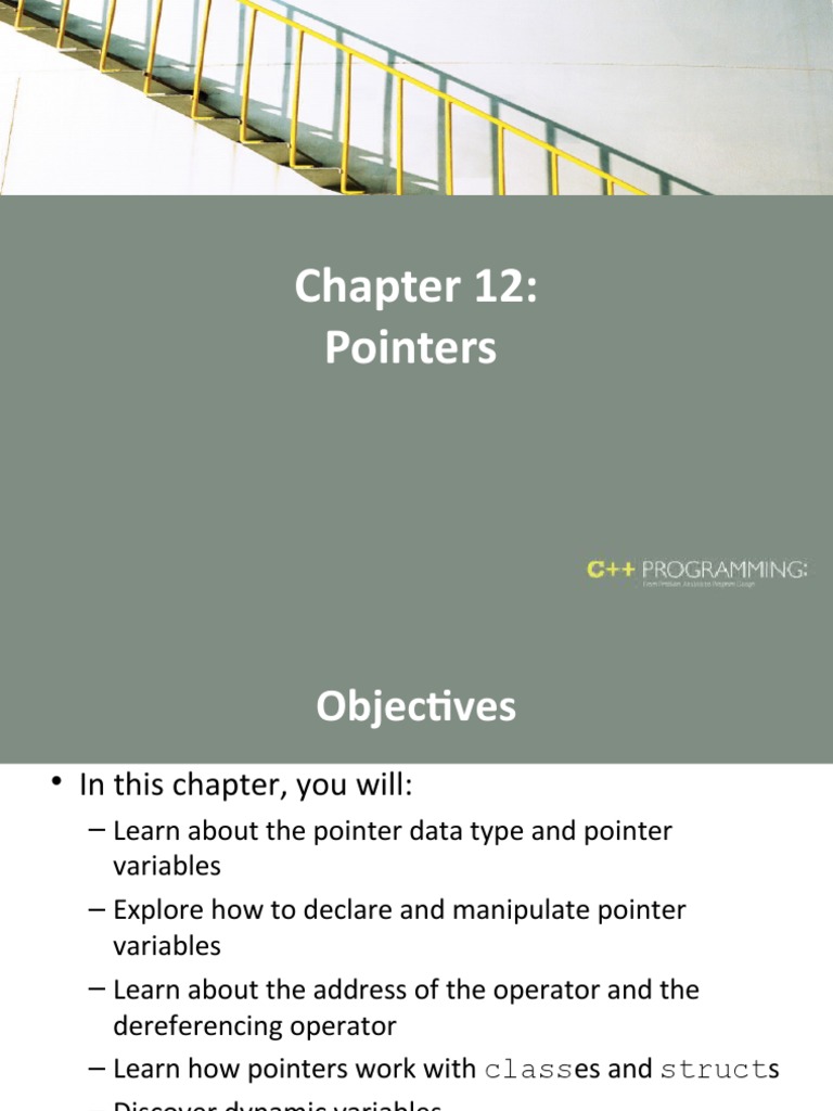 Ch12 Pointers | PDF | Pointer (Computer Programming) | Variable ...