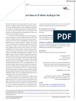Research and Practice in Thrombosis and Haemostasis - 2022 - Zhang - How to use and report data on D‐dimer testing in the
