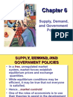 Chapter 6 - Suppy Demand & Government Policies