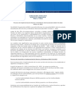 Proceso de Implementación Norma y Estándares Internacionales BASC V6-2022 Mayo 12, 2022