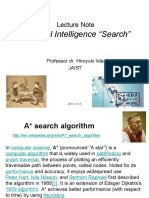 Artificial Intelligence "Search": Lecture Note