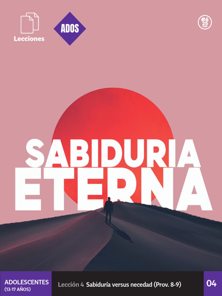 Lecciones Sabiduria Ados 04 | PDF | Sabiduría | Dios