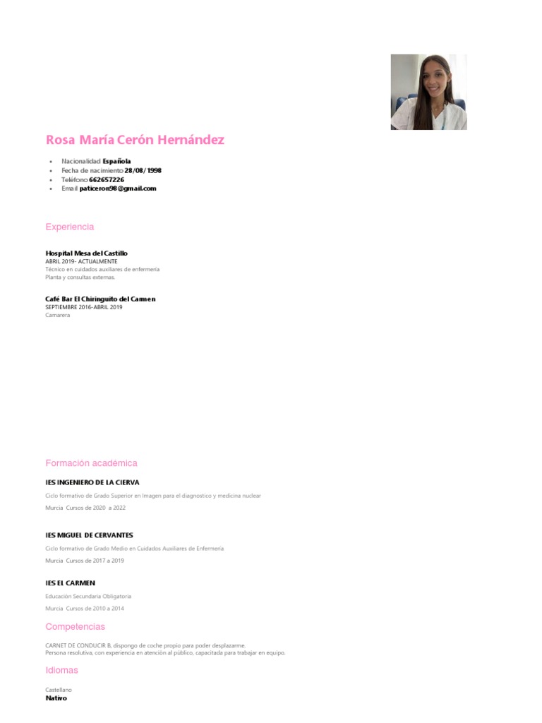 Rosa CV 2 | PDF