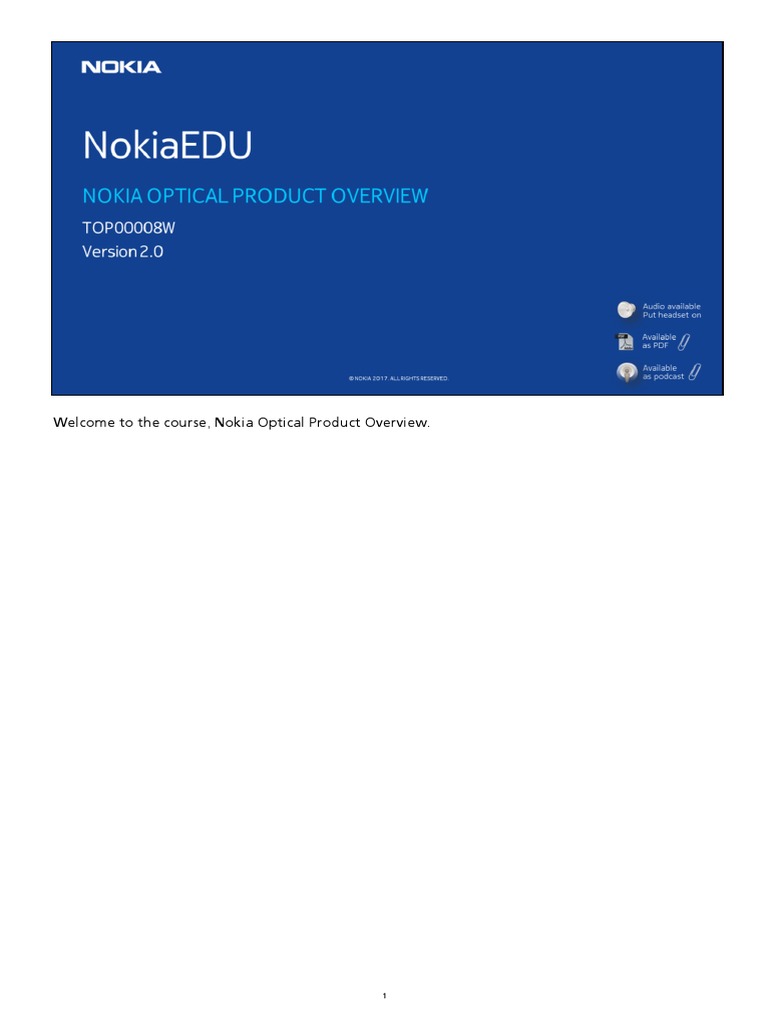 Nokia 1830 DWDM Product Overview | PDF | Computer Network | Integrated ...