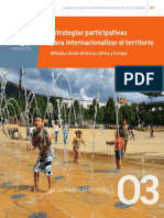 Cuaderno 3. Estrategias Participativas para Internacionalizar El Territorio Miradas Desde America Latina y Europa