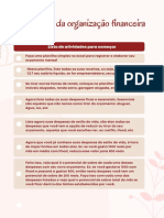 Checklist Organização Financeira