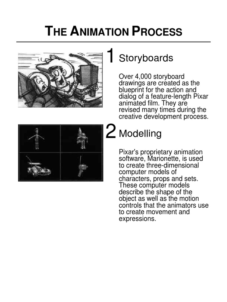 Pixar S Animation Process Pdf