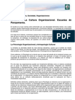 Lectura 1 - Cultura Organizacional Escuelas de to Plantilla