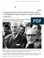 Presidentes en La Tormenta. Arturo Illia, Un Dirigente Calmo para Un País Intenso - Universidad Torcuato Di Tella