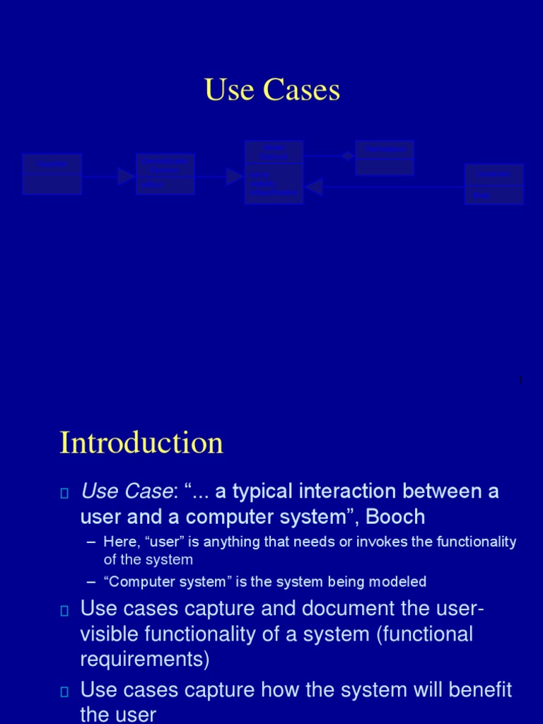 Basic Use Cases PDF Use Case System