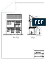 Corte A-A Elevacion Principal: Vivienda