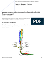 Zabbix - Load CPU (System - Cpu.load) Vs Utilização CPU (System - Cpu.util)